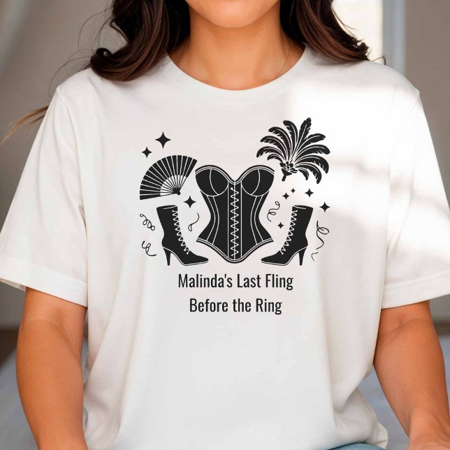 Las Vegas Showgirl Bridesmaid Bachelorette Party T-Shirt (Von Creator hochgeladen)