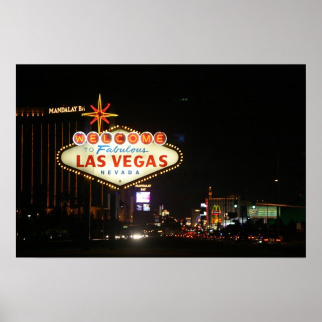 Las Vegas Sign Poster (Vorne)