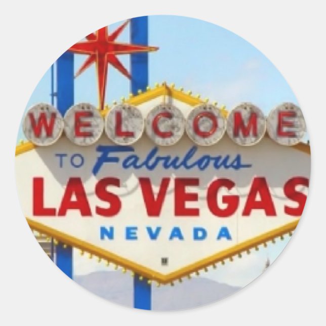 Las Vegas Sign Sticker (Vorderseite)