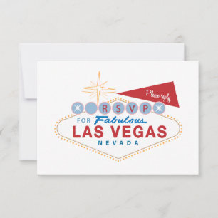 Las Vegas Sign UAWG   Antwort-Karte für Hochzeiten RSVP Karte