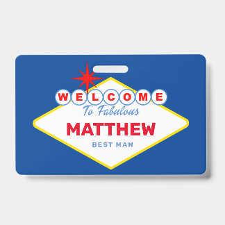 Las Vegas Sign VIP Pass Bachelor Party Einladung Ausweis