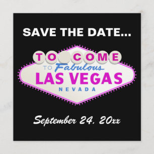 Las Vegas signiert Hochzeit in Urlaubsort Save the Save The Date