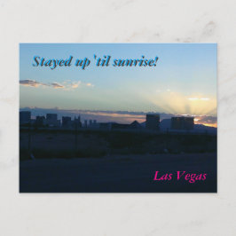 Las Vegas Silhouette - Postkarte