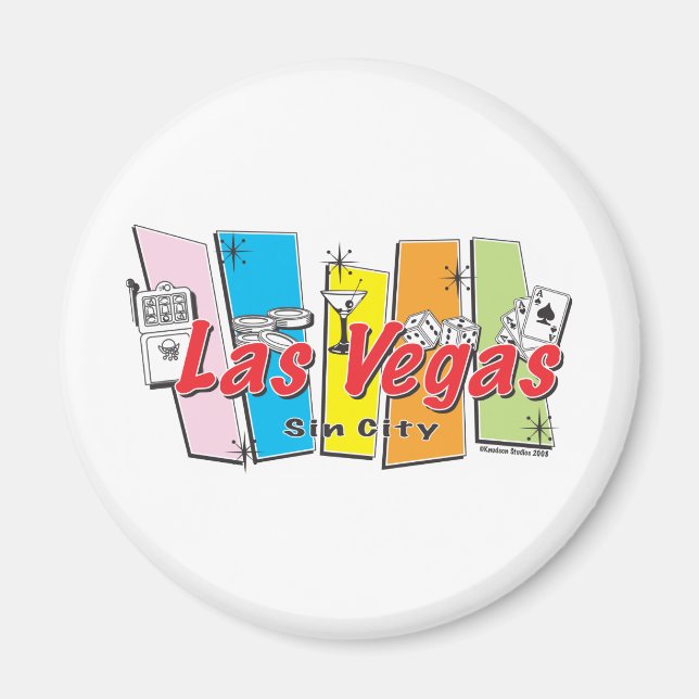 Las-Vegas-Sin-City Magnet (Vorne)