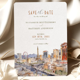 Las Vegas Sin City Wedding Save the Date Card Einladung