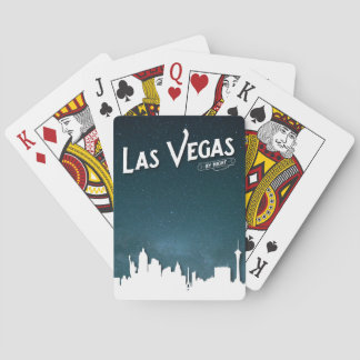Las Vegas Skyline bei Nacht, Las Vegas, Nevada Spielkarten