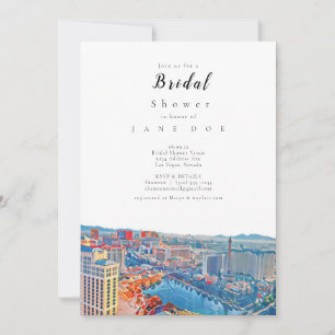 Las Vegas Skyline Bridal Dusche Einladung