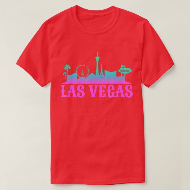 Las Vegas Skyline City Metropole T-Shirt (Design vorne)