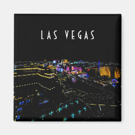 Las Vegas Skyline in der Nacht Magnet