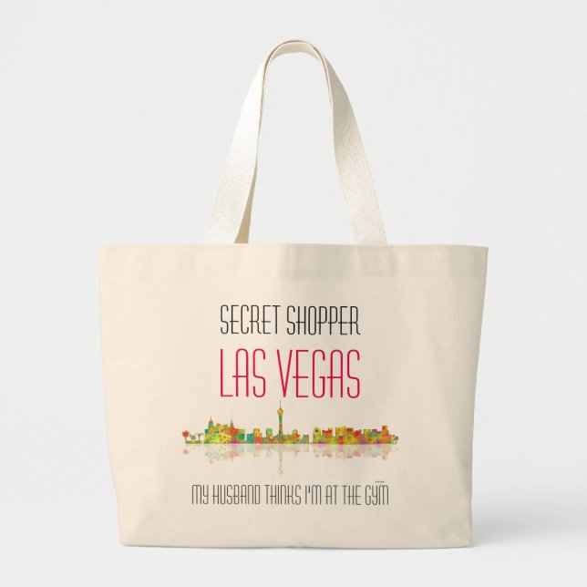 Las Vegas-Skyline Jumbo Stoffbeutel (Vorne)