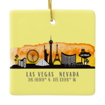 Las Vegas Skyline Latitude Personalisiert