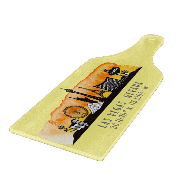 Las Vegas Skyline Latitude Schneidebrett (Ecke)
