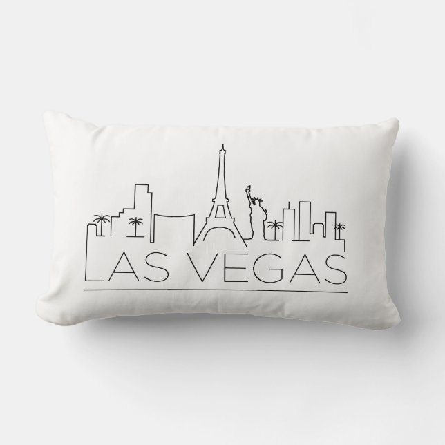 Las Vegas Skyline Lendenkissen (Vorderseite)
