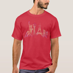 Las Vegas Skyline Silhouette Casino Lugano T-Shirt