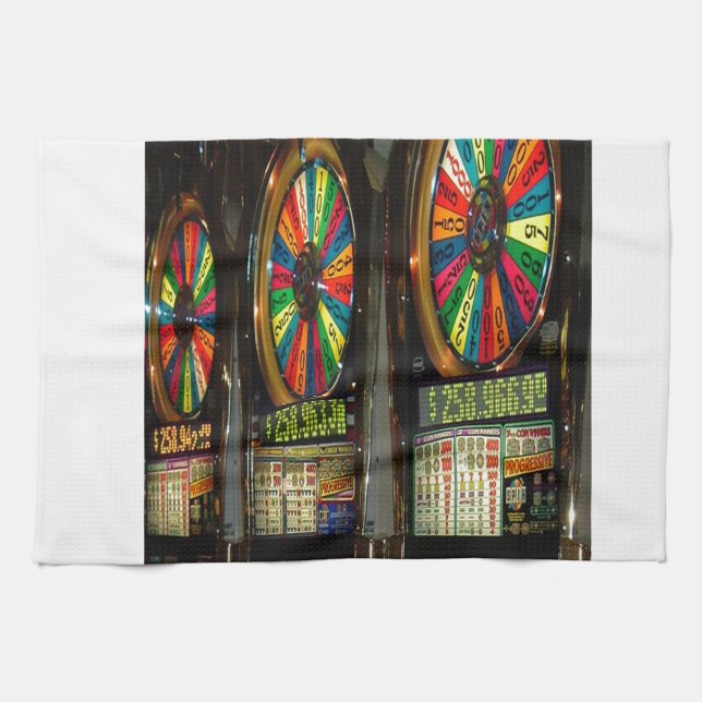 Las Vegas Slot Maschinen Geschirrtuch (Horizontal)