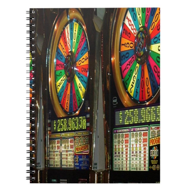 Las Vegas Slot Maschinen Notizblock (Vorderseite)
