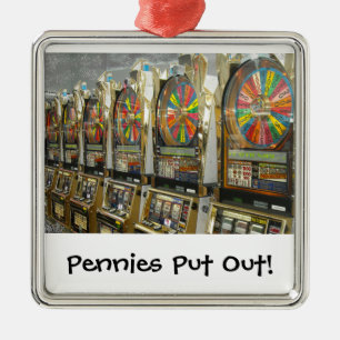 Las Vegas Slots/ Pennys aussetzen Ornament Aus Metall