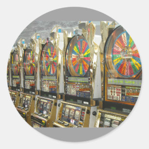 Las Vegas Slots Runder Aufkleber