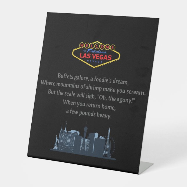 Las Vegas Sockelschild (Vorderseite)