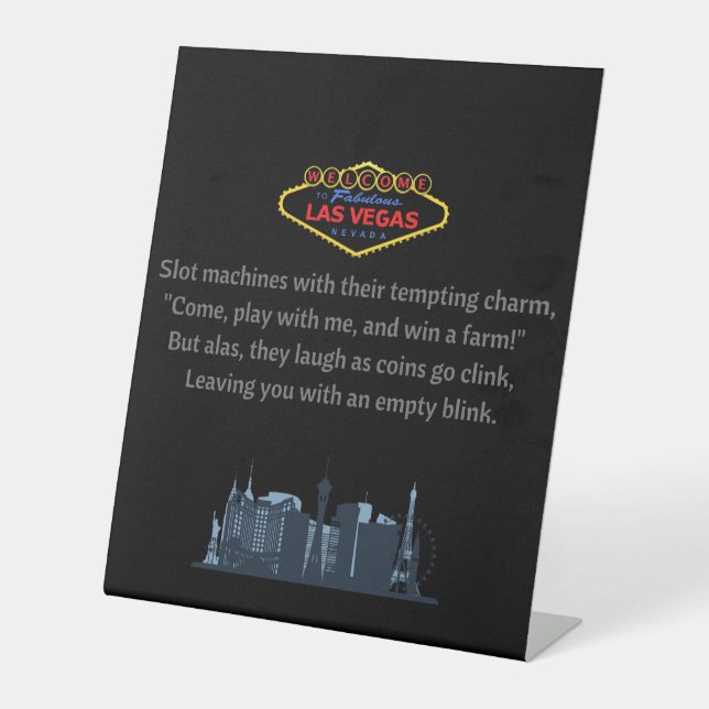 Las Vegas Sockelschild (Vorderseite)