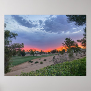 Las Vegas Sonnenaufgang über dem Golfplatz in der  Poster