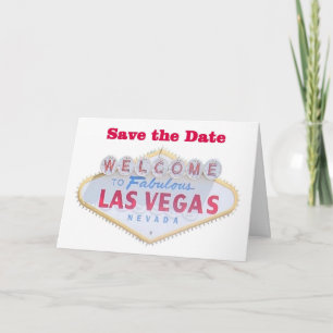 Las Vegas Speichern Sie die Datumskarten Ankündigung