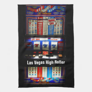 Las Vegas-Spielautomat-High Roller Handtuch