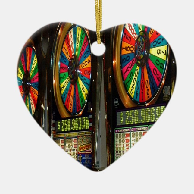 Las Vegas-Spielautomaten Keramikornament (Vorne)