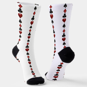 Las Vegas Spielkarten Formen Muster Socken