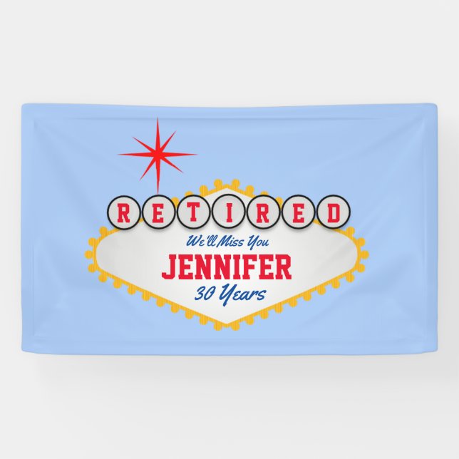Las Vegas Stil Schildermüdung personalisieren  Banner (Horizontal)