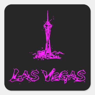 Las Vegas Stratosphere Neon Rosa Aufkleber
