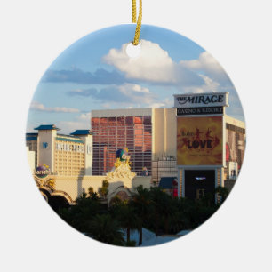 Las Vegas-Streifen-Sonnenuntergang-Verzierung Keramikornament