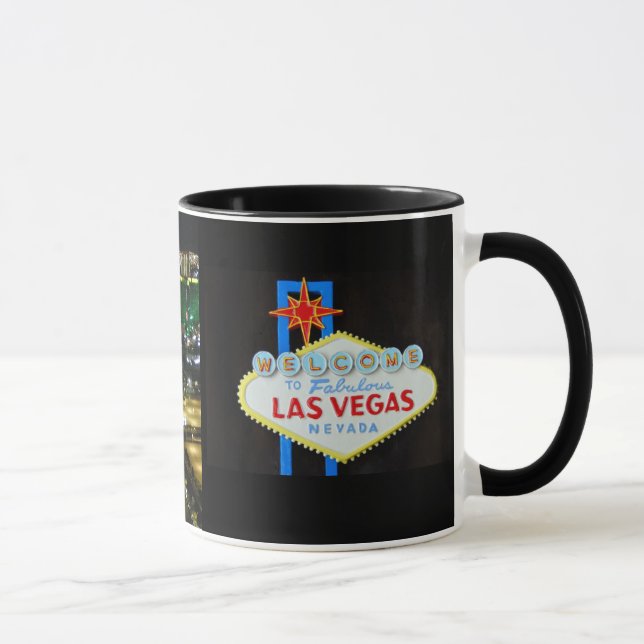 Las Vegas-Streifen und Zeichen-Andenken Tasse (Rechts)