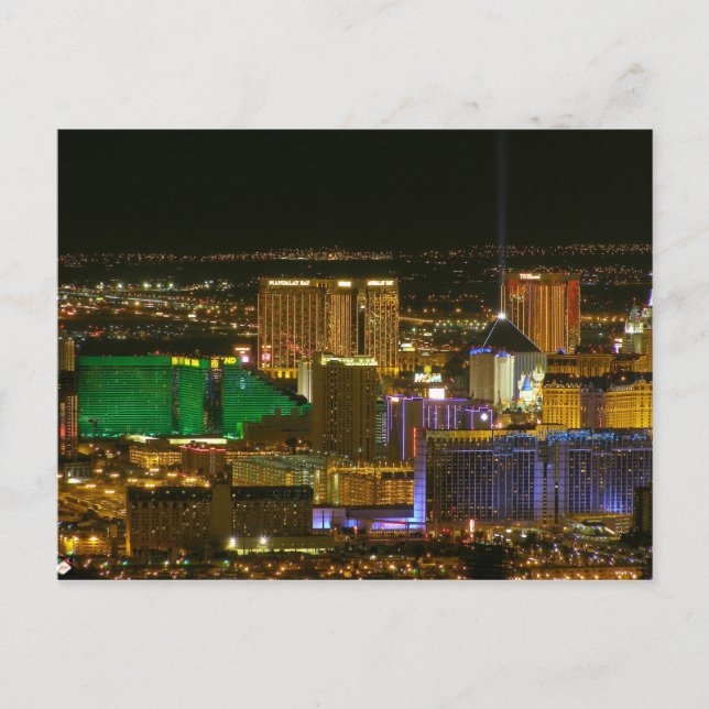 Las Vegas Strip Aerial View Postkarten (Vorderseite)