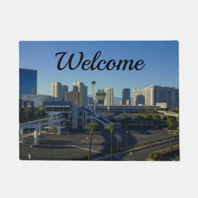 Las Vegas Strip Ahead Begrüßungstür Fußmatte (Vorderseite)