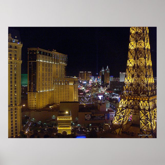 Las Vegas Strip & Aladdin Poster Imprimer (Devant)