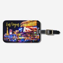 Las Vegas Strip bei Nacht Gepäckabschnitt