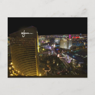 Las Vegas Strip bei Nachtpostkarten Postkarte