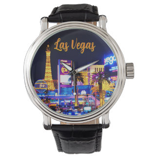 Las Vegas Strip bei Night Watch Armbanduhr