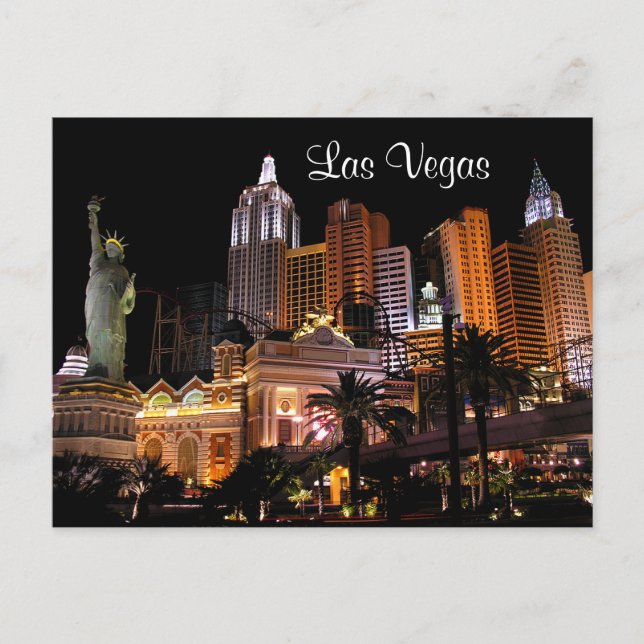 Las Vegas Strip Casinos, Nevada Postkarte (Vorderseite)