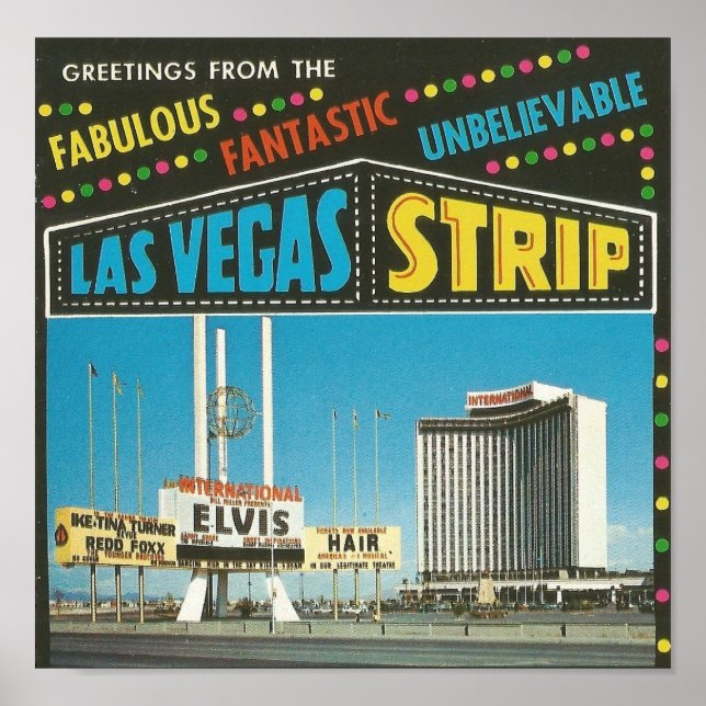 Las Vegas Strip der 60er Jahre Poster (Vorne)