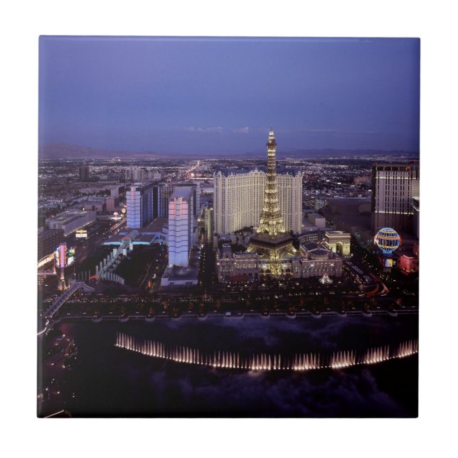 Las Vegas Strip Luftseilbahn Casino Fliese (Vorderseite)
