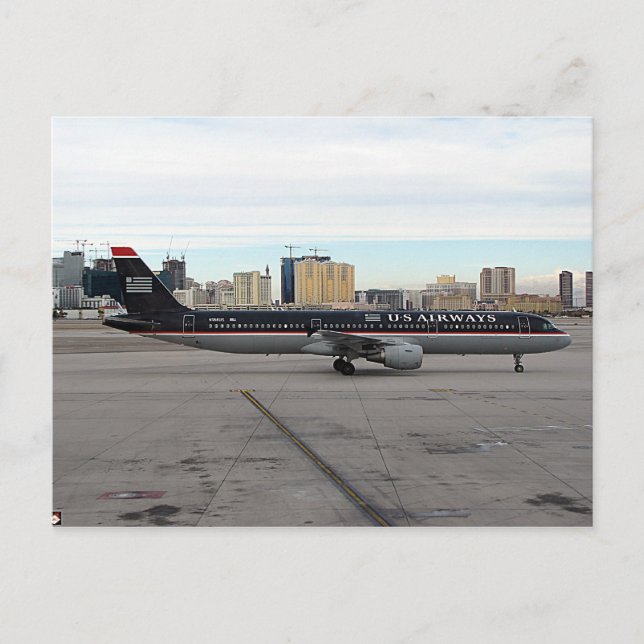 Las Vegas Strip & McCarran Airport Postkarten (Vorderseite)
