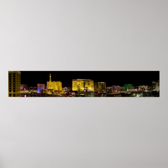 Las Vegas Strip nevada panorama Poster (Vorne)