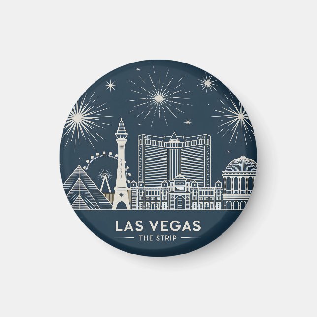 Las Vegas Strip Nevada Sehenswürdigkeiten Magnet (Vorne)