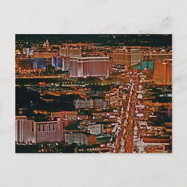 Las Vegas Strip Post Card Postkarte (Vorderseite)