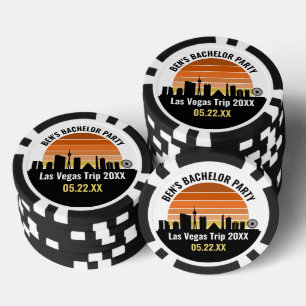 Las Vegas Strip Sonnenuntergang Individuelle Urlau Pokerchips