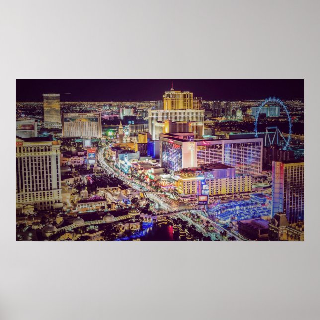 Las Vegas strip stylisiert Poster (Vorne)