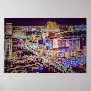 Las Vegas strip stylisiert Poster