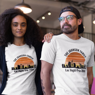 Las Vegas Strip Sunset Custom Vacation T-Shirt